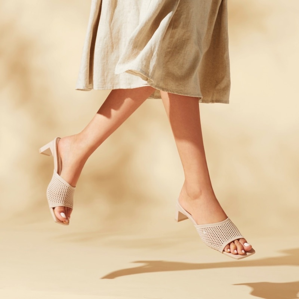 Vivaia Square-Toe Block Heel Slide (Juliet) - size 38 - Picture 3 of 11